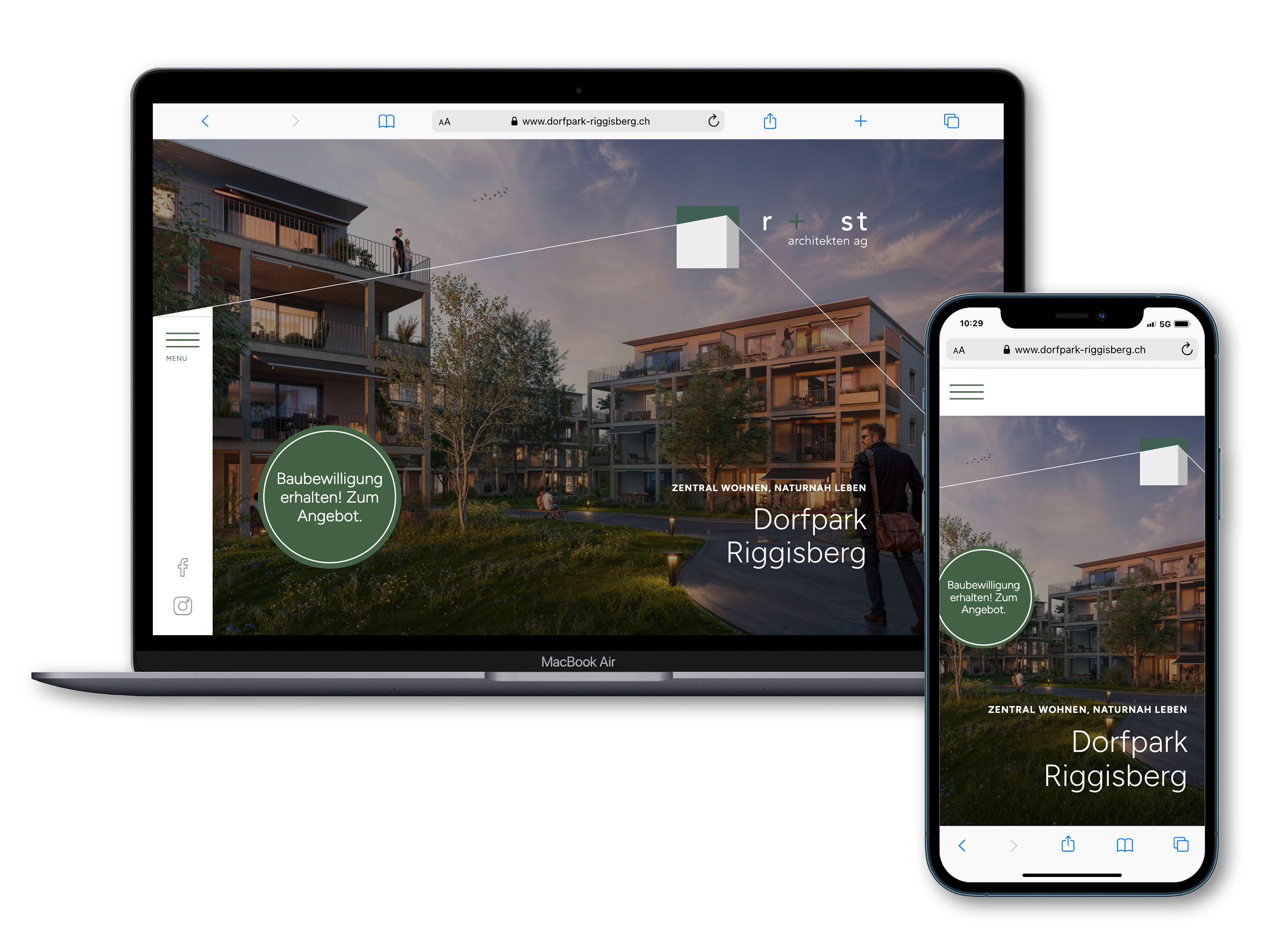 Immobilien Website Desktop und Mobile Immobilien Website Desktop und Mobile